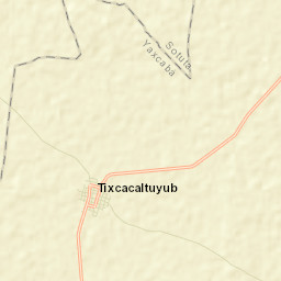 Tixcacaltuyub Street Map