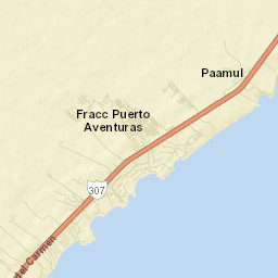 Puerto Aventuras Street Map
