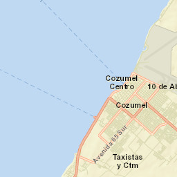 Cozumel Street Map