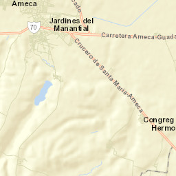Ameca Municipality Street Map