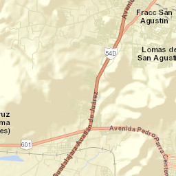 Santa Cruz de las Flores Tlajomulco de Zúñiga Jalisco Street Map