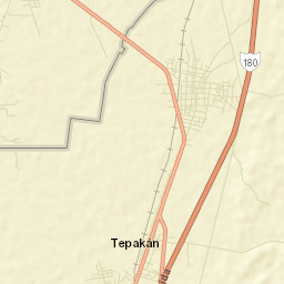 Tepakán Street Map