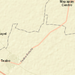 Teabo Street Map