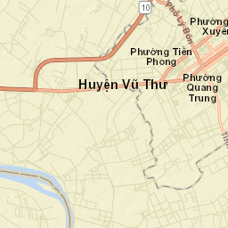 Thái Bình Street Map
