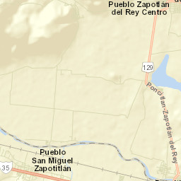 San Miguel Zapotitlán Street Map