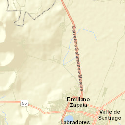 Valle de Santiago Street Map