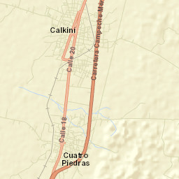 Dzitbalché Street Map