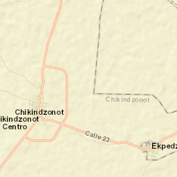 Chikindzonot Street Map