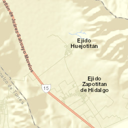 Zapotitán de Hidalgo Street Map