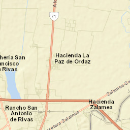 La Paz de Ordaz Street Map