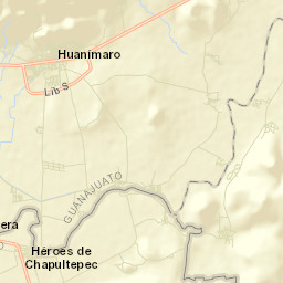 Huanímaro Street Map