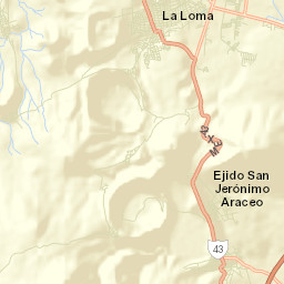 Zapotillo de Mogotes Street Map
