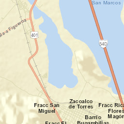 Zacoalco de Torres Street Map
