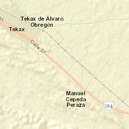 Tecax Street Map