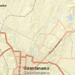 Guantánamo Street Map
