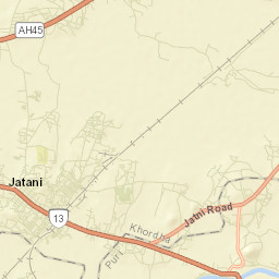 Jatani Street Map