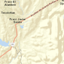 Las Calaveras Street Map