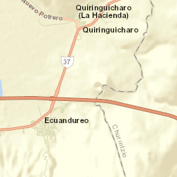 Ecuandureo Street Map