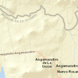 Angamacutiro de la Unión Street Map
