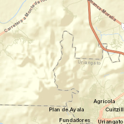 Uriangato Street Map