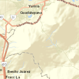Yuriria Street Map