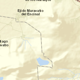 Maravatío del Encinal Street Map