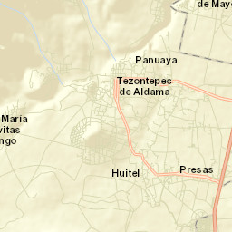 Tezontepec de Aldama Street Map