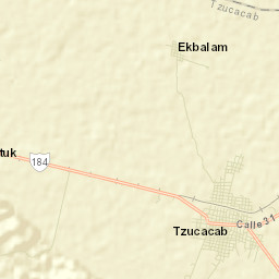 Tzucacab Street Map