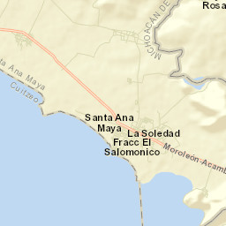 Santa Ana Maya Street Map