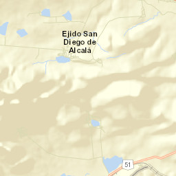 San Diego de Alcalá Street Map