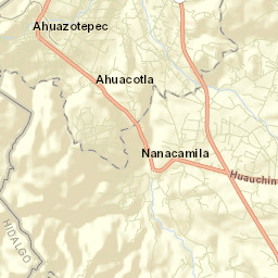 Ahuazotepec Street Map