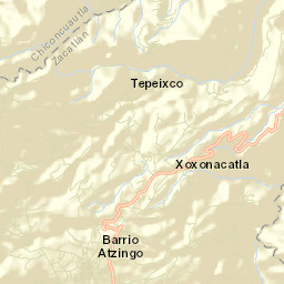 Atzingo (La Cumbre) Street Map