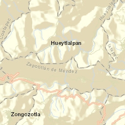 Zapotitlán Street Map