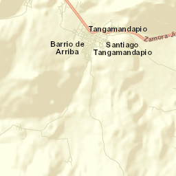 Santiago Tangamandapio Street Map