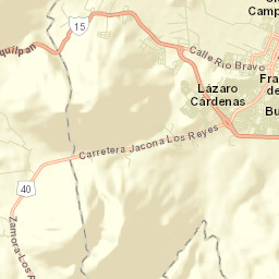 Jacona de Plancarte Street Map