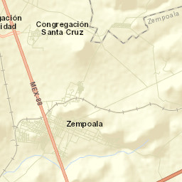 Zempoala Street Map
