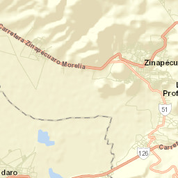 Zinapécuaro Street Map