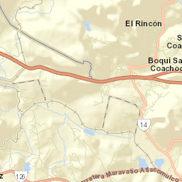 Santiago Coachochitlan Street Map