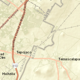 Temascalapa Street Map