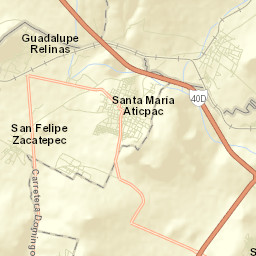 Santa María Actipac Street Map