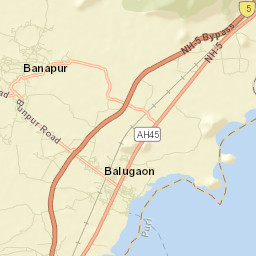 Banapur Street Map