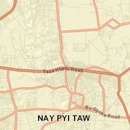 Pyinmana Street Map