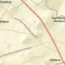 Jaltepec Street Map