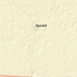 X-pichil Street Map