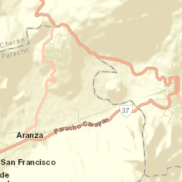 Cherán Atzicuirín (Cheranástico) Street Map