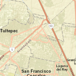 San Francisco Tenopalco Street Map