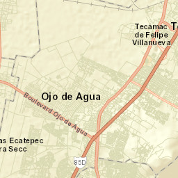 Ojo de Agua Street Map