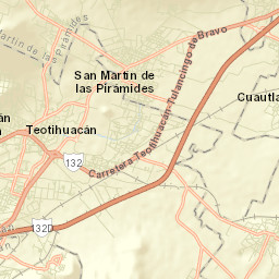 San Martín de las Pirámides Street Map
