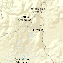 Oyameles de Hidalgo Street Map