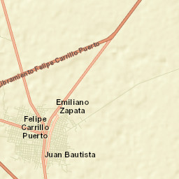 Felipe Carrillo Puerto Street Map
